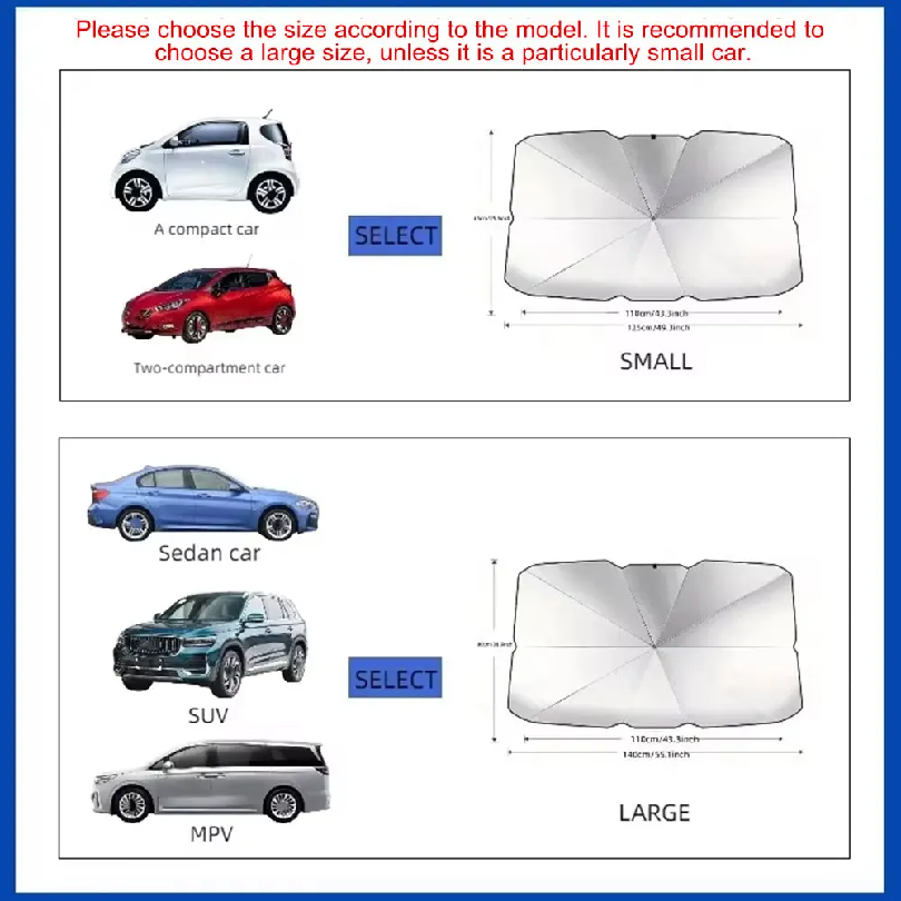 Portable Car Sun Shade Umbrell - Car Sunshade Windshield Umbrella Foldable recension och pris