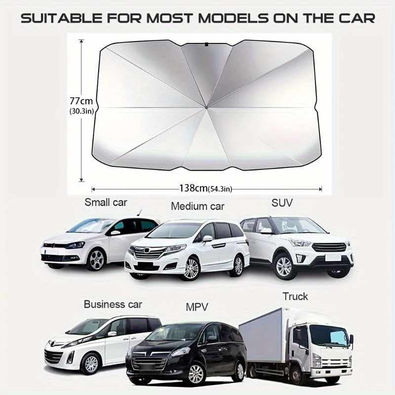 Multi Purpose Convenient Folda - Car Sunshade Windshield Umbrella Foldable recension och pris