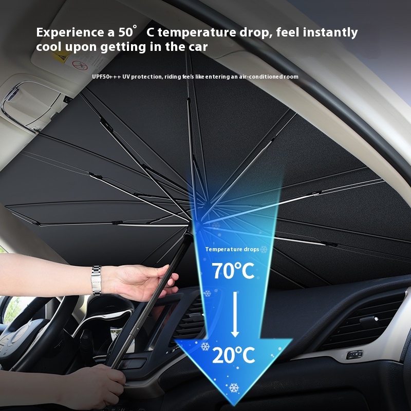 For ROX 01 Polestones 01 Car 2 - Car Sunshade Windshield Umbrella Foldable recension och pris