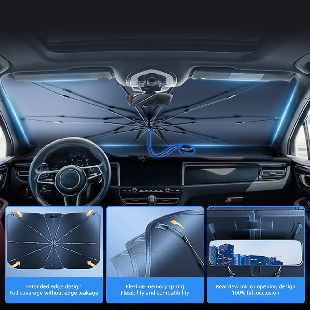 Car Sunshade Windshield Window - Car Sunshade Windshield Umbrella Foldable recension och pris