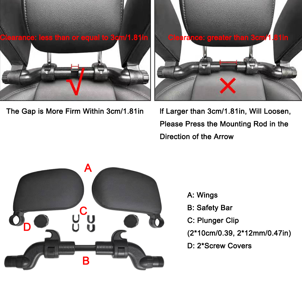 Car Neck Headrest Pillow Cushi - Memory Foam Car Neck Pillow Lumbar Support recension och pris
