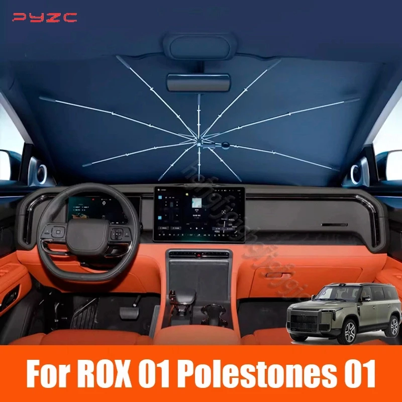 For ROX 01 Polestones 01 Car 2 - Car Sunshade Windshield Umbrella Foldable recension och pris
