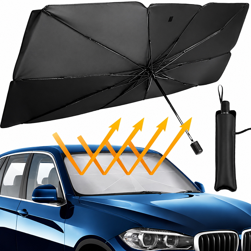 Universal Foldable Car Windshi - Car Sunshade Windshield Umbrella Foldable recension och pris
