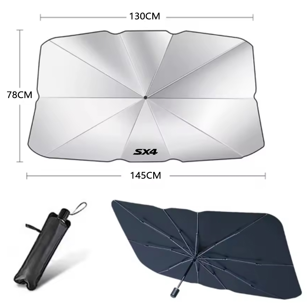 for Suzuki SX4 Car Umbrella Su - Car Sunshade Windshield Umbrella Foldable recension och pris