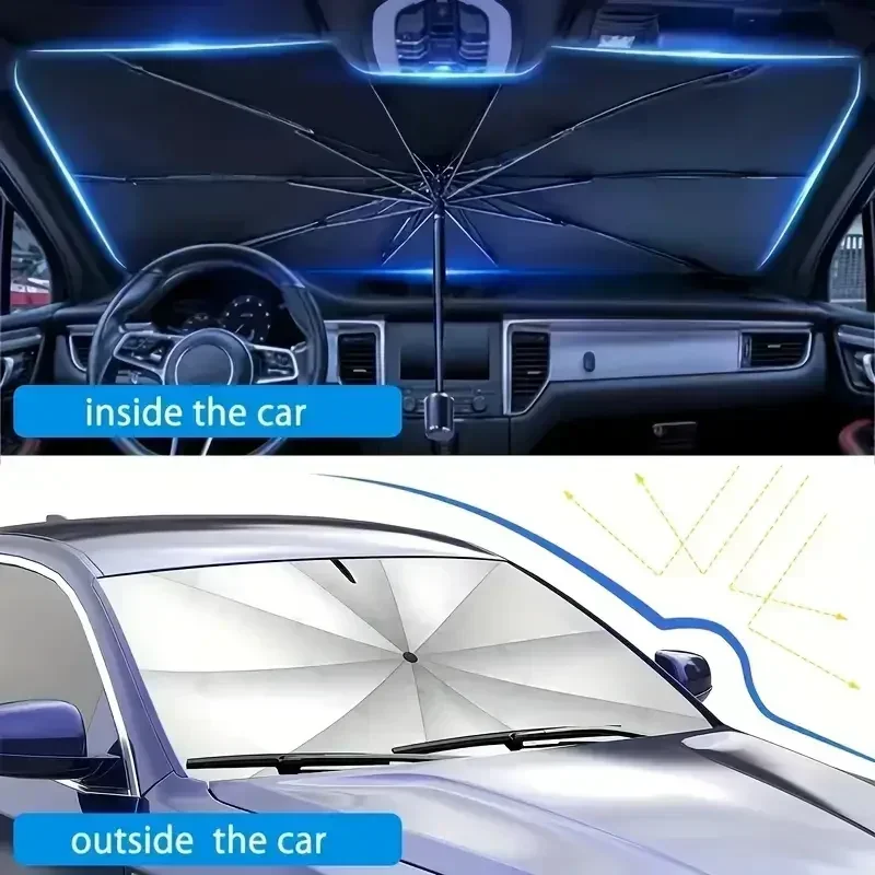 Car Front Windshield Sunshade  - Car Sunshade Windshield Umbrella Foldable recension och pris