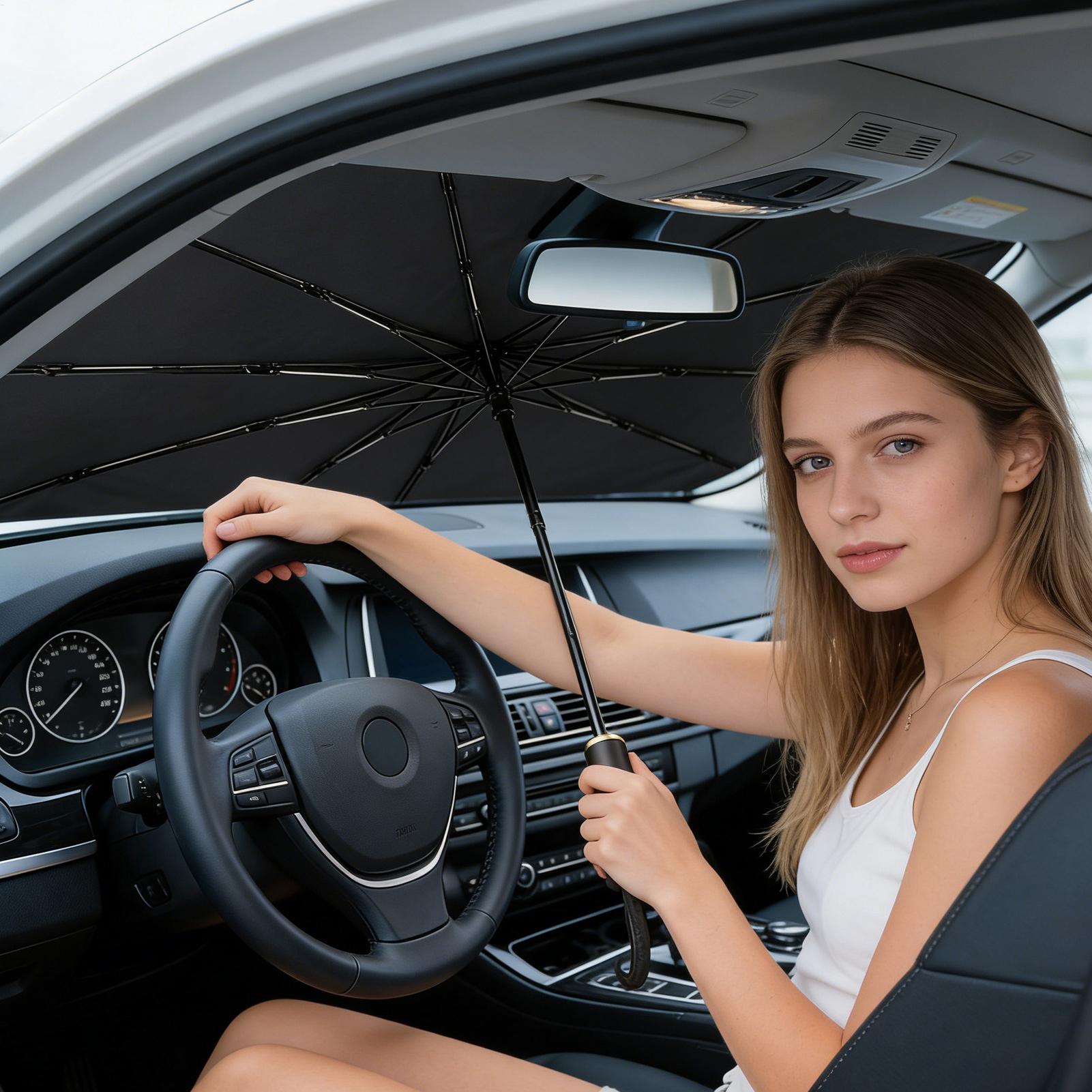 Car Windshield Sunshade UV Pro - Car Sunshade Windshield Umbrella Foldable recension och pris