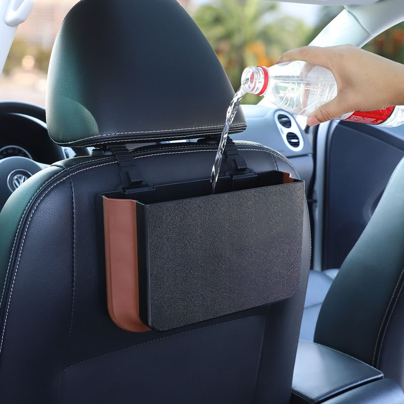 Car Trash Can Hanging Folding  - Waterproof Car Trash Can With Lid recension och pris